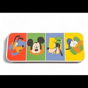 Disney Retro Mickey Pluto Goofy Donald Friends Pencil Cases Tin Box Organizing